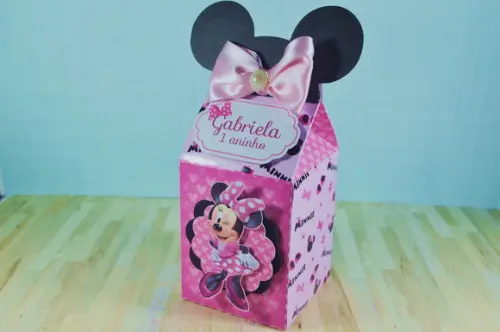 Caixa Milk Minnie Rosa