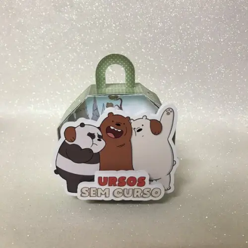 10 Caixa Lembrancinha Urso sem Curso