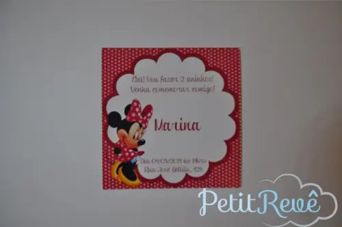 10 Convite Minnie