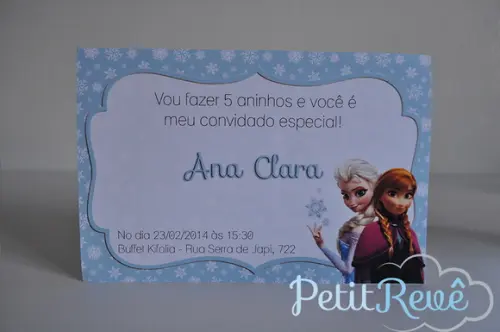 10 Convite Frozen