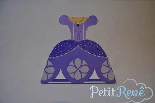 10 Caixinha Vestido Princesinha Sofia
