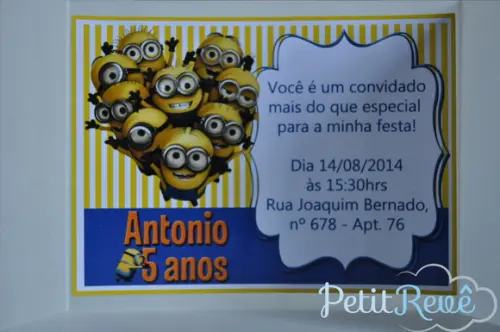 Convite Meu Malvado Favorito