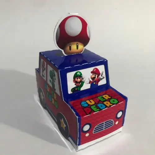 Caixa Carrinho Super Mario Bros