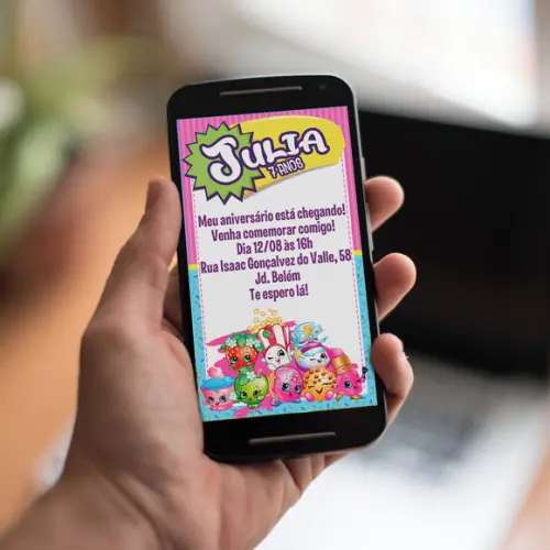 Convite Digital Shopkins