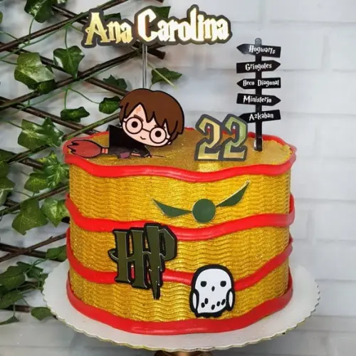 Topo de Bolo Harry Potter