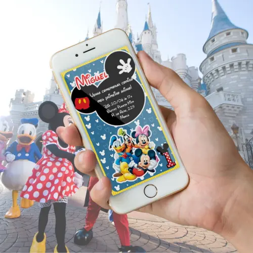 Convite Digital Mickey