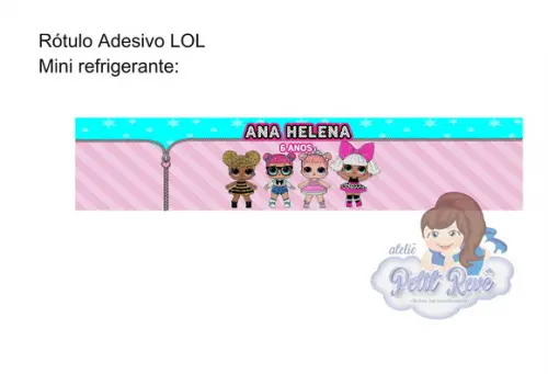 Rótulo Mini Refrigerante LOL Surprise