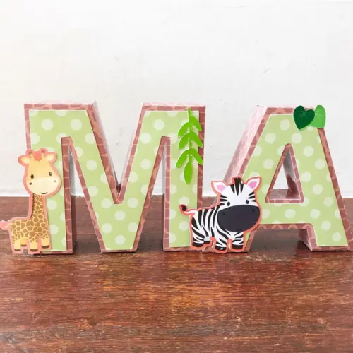 Letras 3d Safari