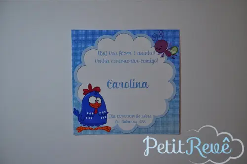 Convite Galinha Pintadinha