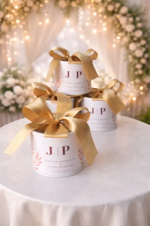 Kit Tubolata Personalizada 5x6 - Lembrancinha para casamento l Noivado l Bodas de casamento - Vários temas