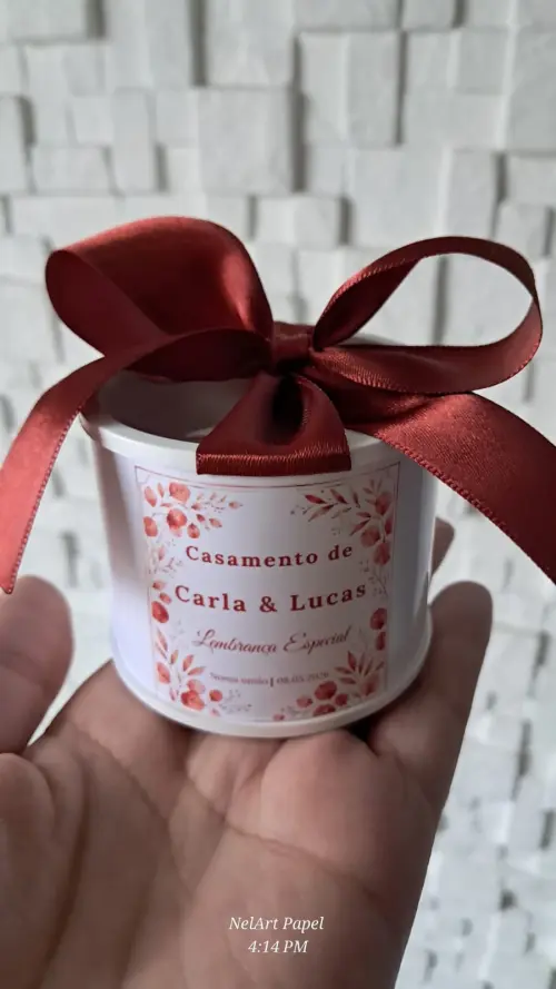 Kit Tubolata Personalizada 5x6 - Lembrancinha para casamento l No