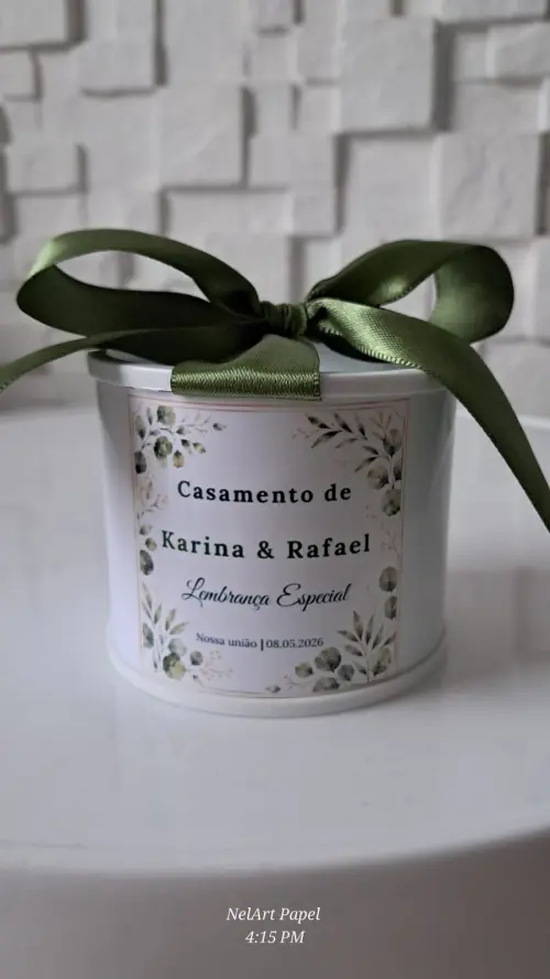 Kit Tubolata Personalizada 5x6 - Lembrancinha para casamento l Noivado l Bodas de casamento - Vários temas