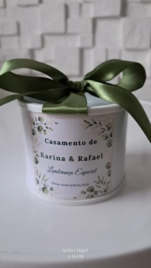 Kit Tubolata Personalizada 5x6 - Lembrancinha para casamento l No