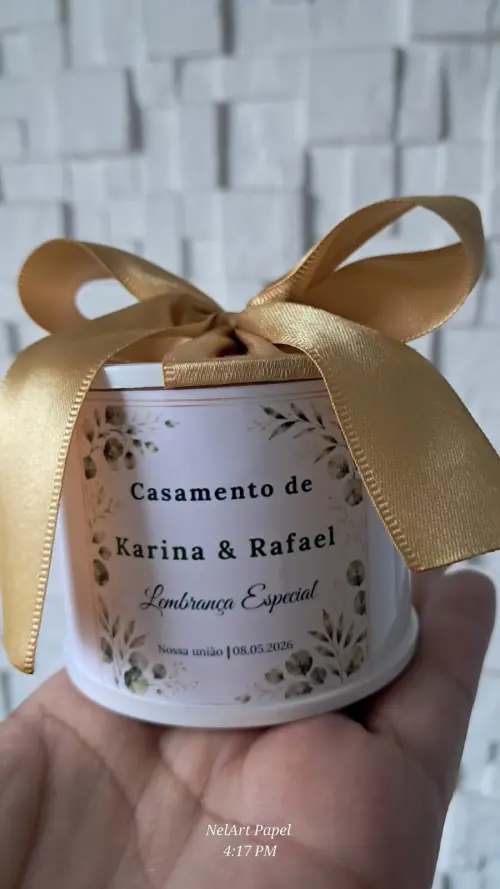 Kit Tubolata Personalizada 5x6 - Lembrancinha para casamento l No