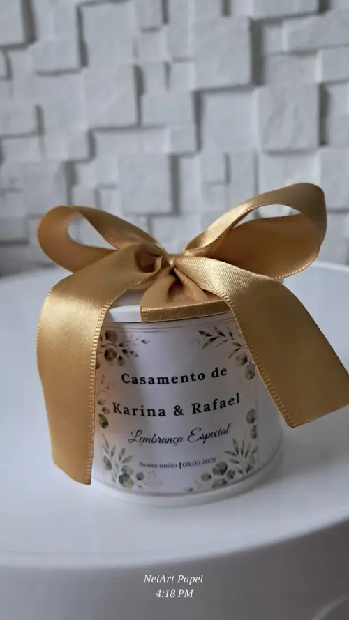 Kit Tubolata Personalizada 5x6 - Lembrancinha para casamento l No