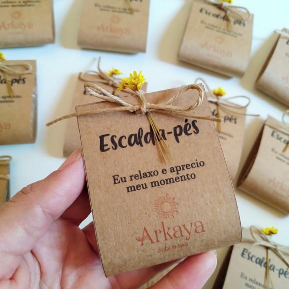 30 Lembrancinhas Escaldapés Kraft