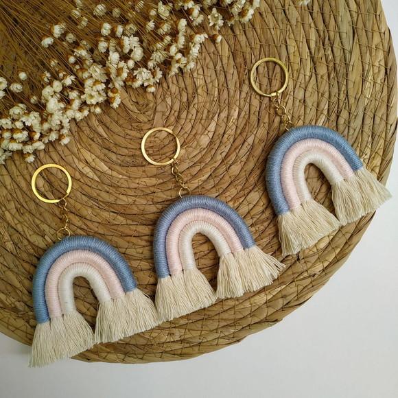 20 Chaveiros Mini Arco-íris Lembrancinha
