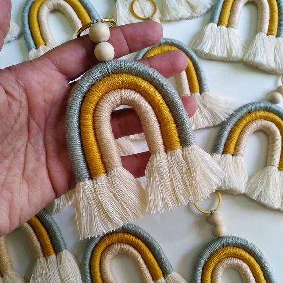 20 Chaveiros Arco Íris Lembrancinhas