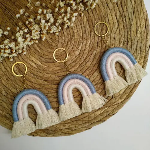20 Chaveiros Mini Arco-íris Lembrancinha