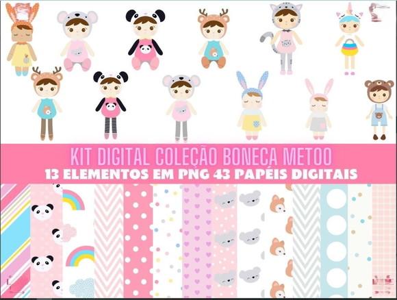 Kit Digital Coleção Boneca Metoo