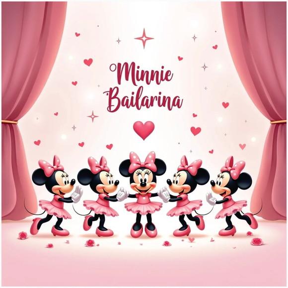 Arquivo Digital, Kit Digital Minnie Bailarina 3d