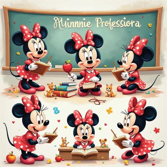 Arquivo Digital, Kit Digital Minnie Professora 3d