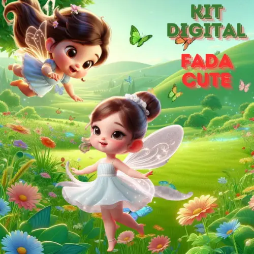 Kit Digital "fada" - Amora Mel Arquivos