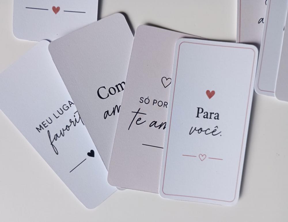 36 Tags Dia dos Namorados Minimalista para Cestas, Flores e Prese