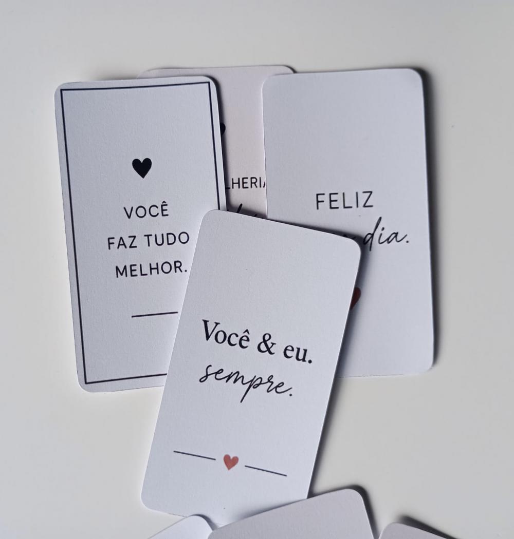 36 Tags Dia dos Namorados Minimalista para Cestas, Flores e Prese