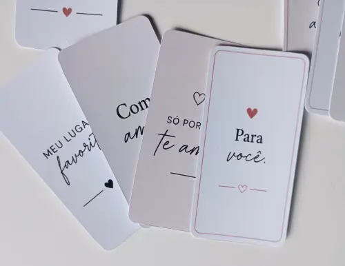 36 Tags Dia dos Namorados Minimalista para Cestas, Flores e Prese