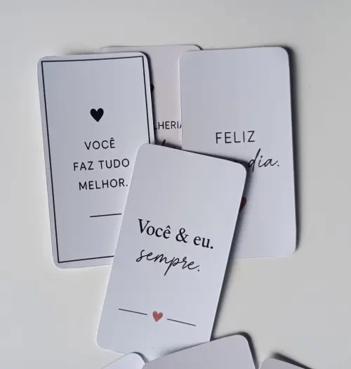 36 Tags Dia dos Namorados Minimalista para Cestas, Flores e Prese