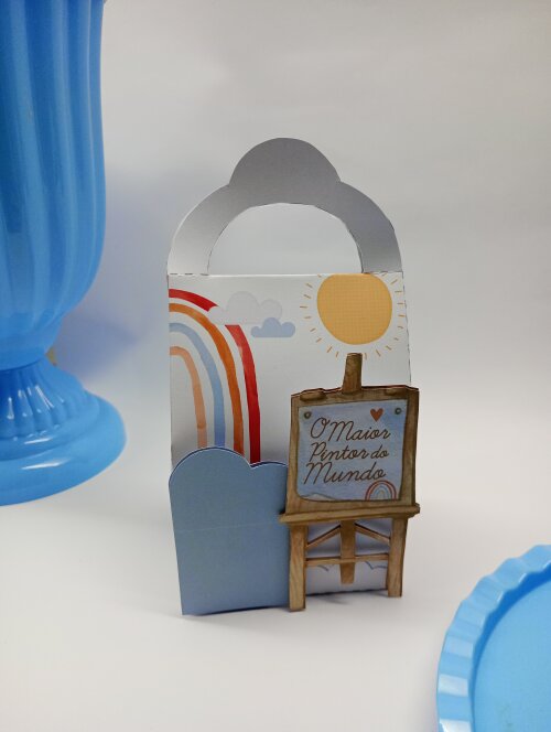 caixinha cute personalizada - o maior pintor do mundo