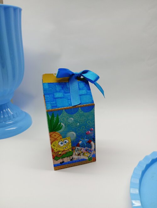 Caixinha milk personalizada - bob esponja