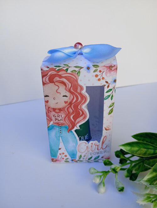 caixinha mimo personalizada para esmalte - girl power