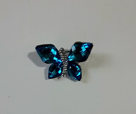 Broche Borboleta Azul