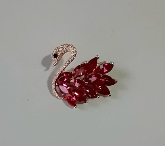 Broche Dourado/pedras