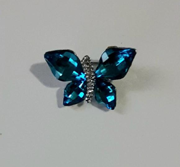 Broche Borboleta Azul