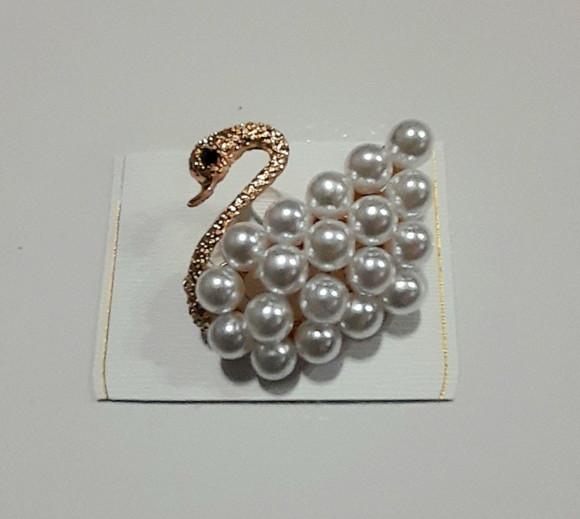 Broche Dourado/pérolas