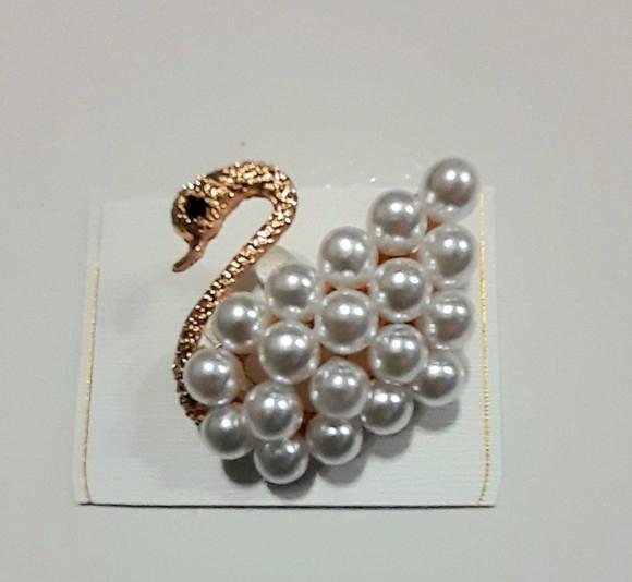 Broche Dourado/pérolas