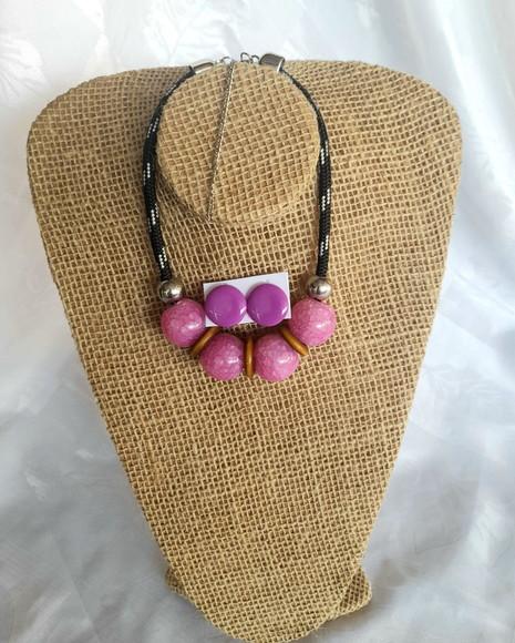Colar de Corda Rosa