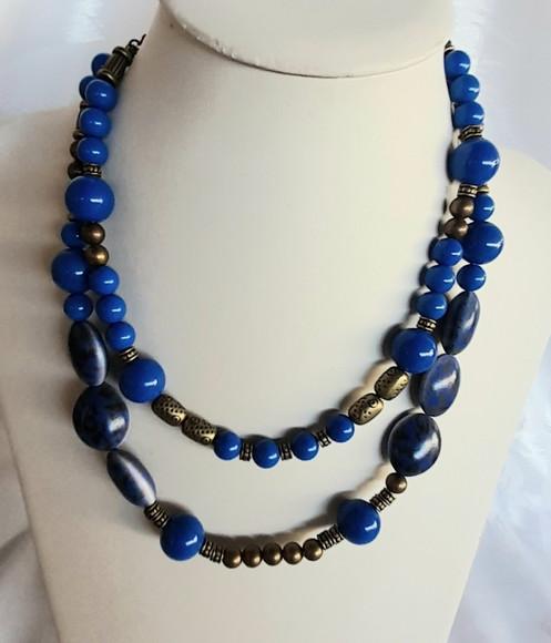 Colar de Resina Azul