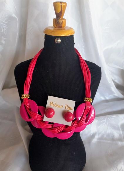 Colar de Resina Pink