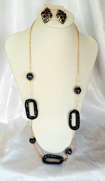 Colar Dourado/black