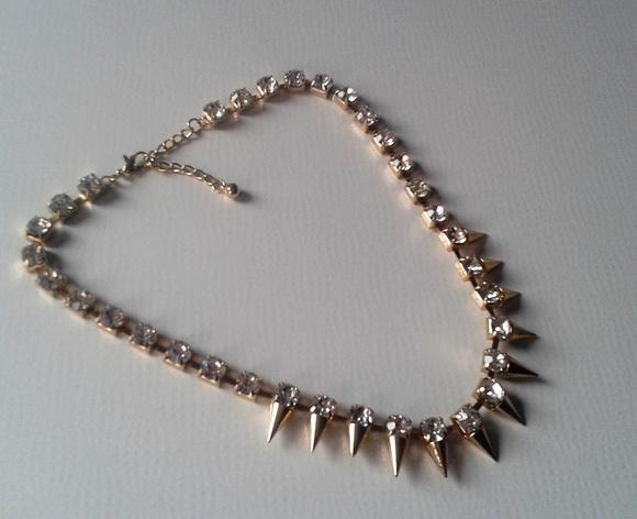 Colar Dourado/cristal