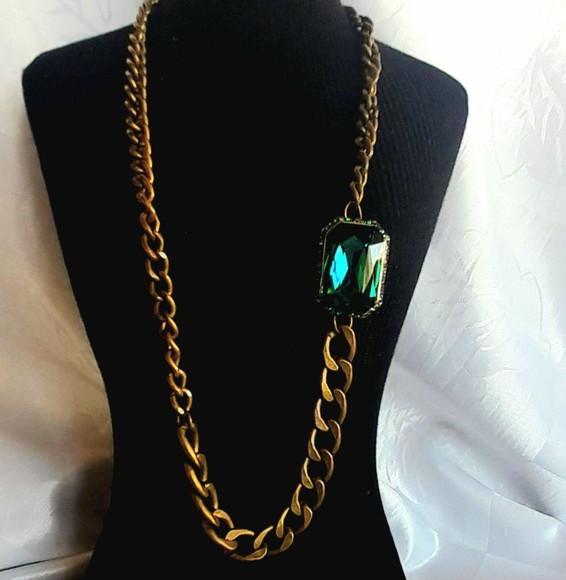 Colar Ouro Velho/pedras