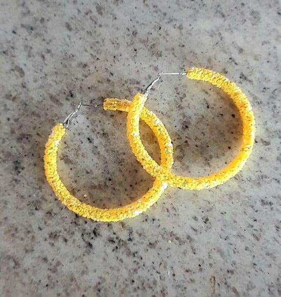Brinco Argola Amarelo
