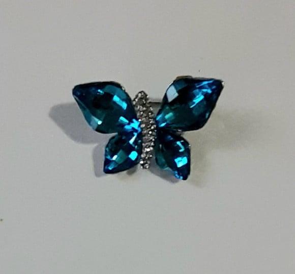 Broche Borboleta Azul