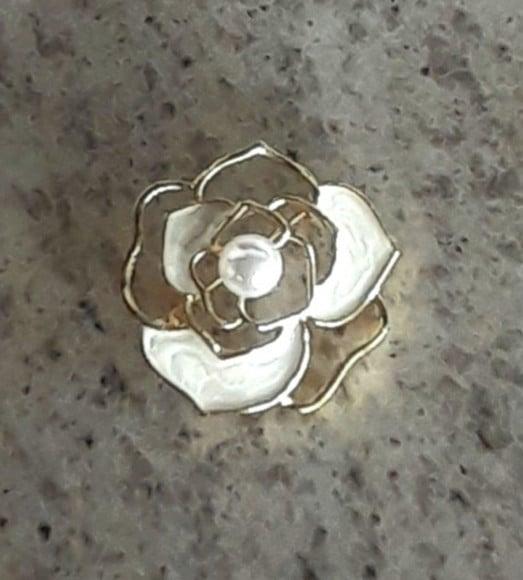 Broche Dourado/pérola