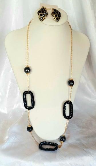 Colar Dourado/black
