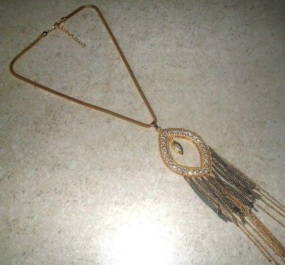 Colar Dourado/franjas